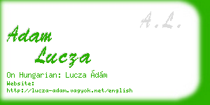 adam lucza business card